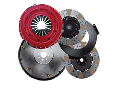 RAM Clutches Force 10.5 900 Series Metallic Dual Disc Clutch Kit with 8-Bolt Steel Flywheel; 23-Spline (11-17 Mustang GT; 12-13 Mustang BOSS 302)