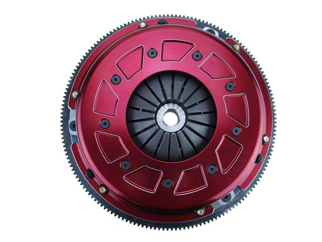 RAM Clutches Pro Street 300 Series Organic Dual Disc Clutch Kit with 6-Bolt Aluminum Flywheel; 26-Spline (96-00 4.6L Mustang; 05-10 Mustang GT)