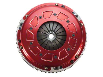 RAM Clutches Pro Street 900 Series Metallic Dual Disc Clutch Kit with 8-Bolt Aluminum Flywheel; 23-Spline (18-23 Mustang GT)