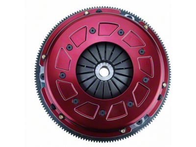 RAM Clutches Pro Street 300 Series Organic Dual Disc Clutch Kit with 6-Bolt Steel Flywheel; 26-Spline (96-00 4.6L Mustang; 05-10 Mustang GT)