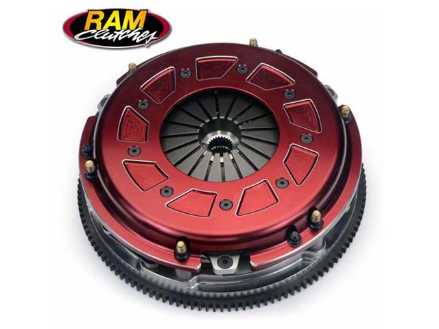 RAM Clutches Race Pro Street Organic Dual Disc Clutch Kit with Flywheel; 26-Spline (08-10 V8 HEMI Challenger; 11.5-23 V8 HEMI Challenger)