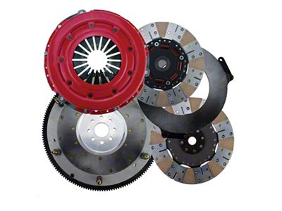 RAM Clutches Force 10.5 900 Series Metallic Dual Disc Clutch Kit with 8-Bolt Aluminum Flywheel; 23-Spline (11-17 Mustang GT; 12-13 Mustang BOSS 302)