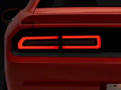 Raxiom LED Tail Lights; Black Housing, Red Lens (08-14 Challenger)