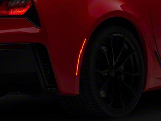 HPB LED Smoked Lens Side Markers For 2014-2020 C7 Corvette – Front & Rear Set (Amber/Red)