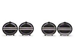 Raxiom Axial Series LED Tail Lights; Chrome Housing; Clear Lens (05-13 Corvette C6)