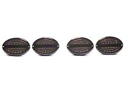 Raxiom Axial Series LED Tail Lights; Chrome Housing; Smoked Lens (97-04 Corvette C5)