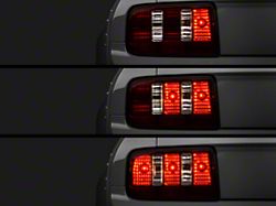 Raxiom Coyote Tail Lights and Sequential Tail Light Kit; Smoked (05-09 Mustang)