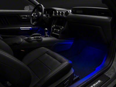 Raxiom LED Footwell Lighting Kit; Blue (15-23 Mustang)