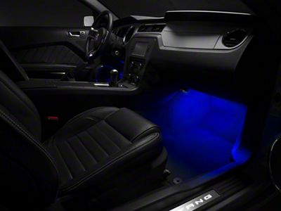 Raxiom LED Footwell Lighting Kit; Blue (05-14 Mustang)