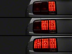 Raxiom Tail Lights and Sequential Tail Light Kit; Black Housing; Smoked Lens (05-09 Mustang)