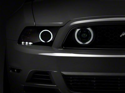 Raxiom CCFL Halo Fog Lights; Smoked (13-14 Mustang GT)