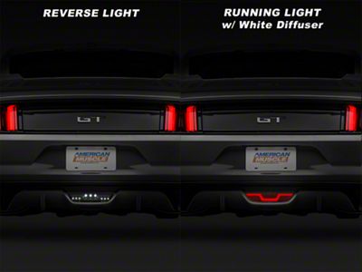 LED Reverse Light with White Diffuser; Smoked (15-17 Mustang)