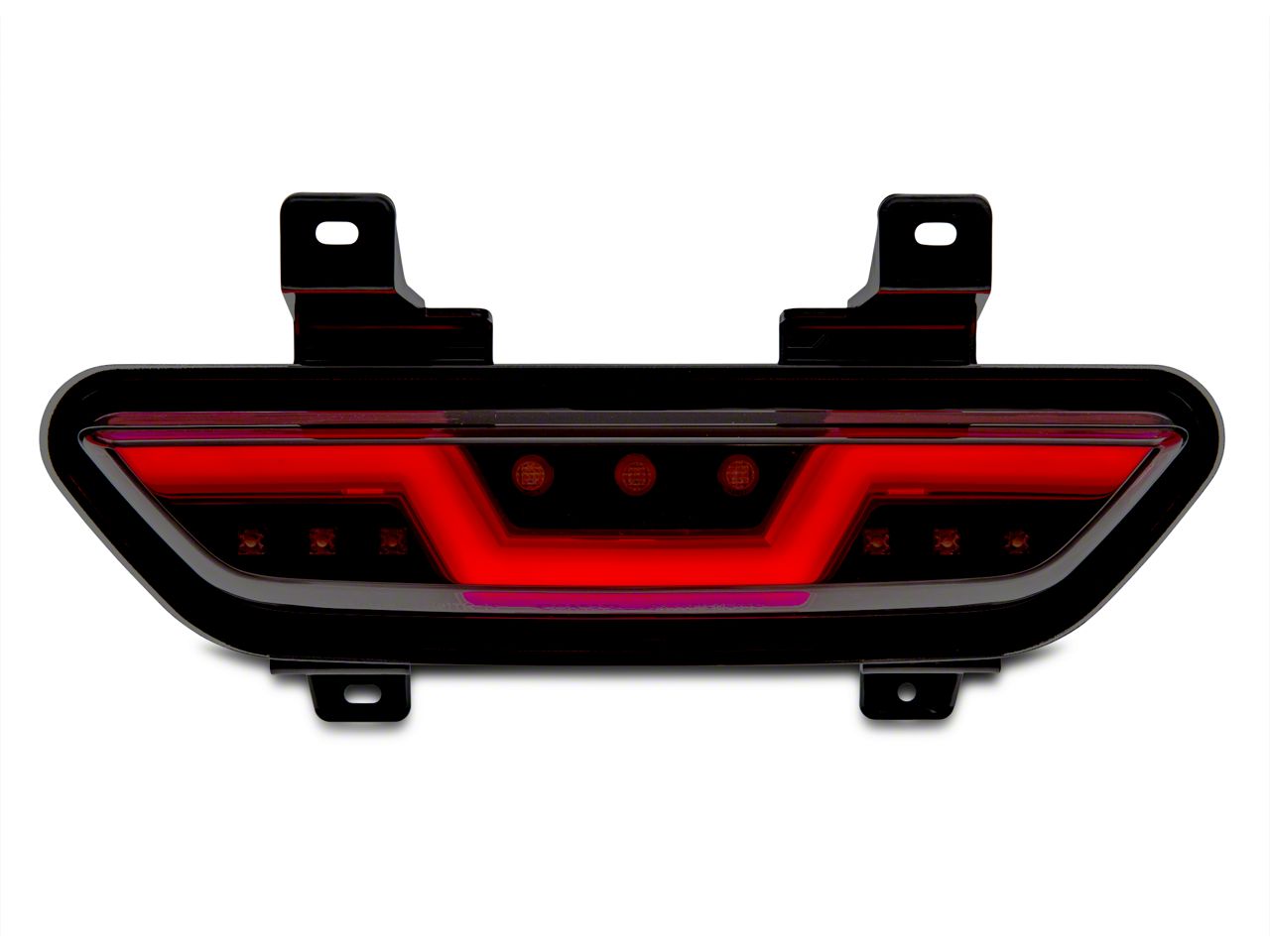 ATROVI Smoked LED Rear Bumper Reflector Lights For 2015-2017 Ford Mustang - 3-in-1 Brake/Turn/Running Light - View #7