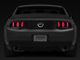 Raxiom Vector Tail Lights with White Diffusers; Smoked (10-12 Mustang)