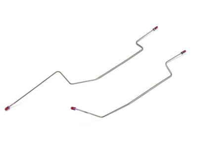 OPR Rear Axle Hard Brake Lines; 8.8-Inch Drum (86-93 Mustang)