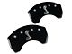 MGP Brake Caliper Covers with Tiffany Snake Logo; Black; Rear Only (15-23 Mustang GT, EcoBoost, V6)