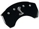 MGP Brake Caliper Covers with Tiffany Snake Logo; Black; Rear Only (15-23 Mustang GT, EcoBoost, V6)
