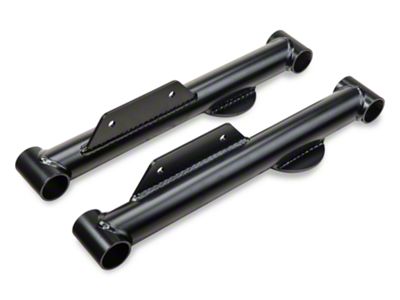 J&M Street Performance Rear Lower Control Arms; Black (79-98 Mustang)