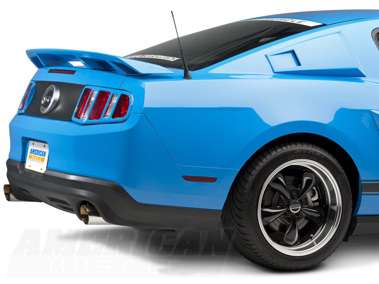 SpeedForm Mustang GT/CS Style Rear Spoiler; Unpainted 13255