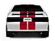 SEC10 GT500 Style Stripes; Red; 10-Inch (79-93 Mustang)
