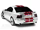 SEC10 GT500 Style Stripes; Red; 10-Inch (94-04 Mustang)