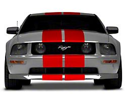 SEC10 Lemans Stripes; Red; 12-Inch (05-14 Mustang)
