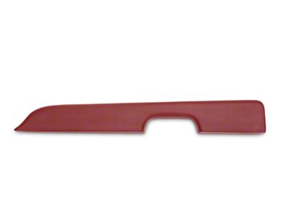 Door Armrest Pad for Right Power Window; Red (87-93 Mustang)