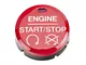 SpeedForm Modern Billet GT350/GT350R Style Red Push Start/Stop Button (15-17 Mustang)