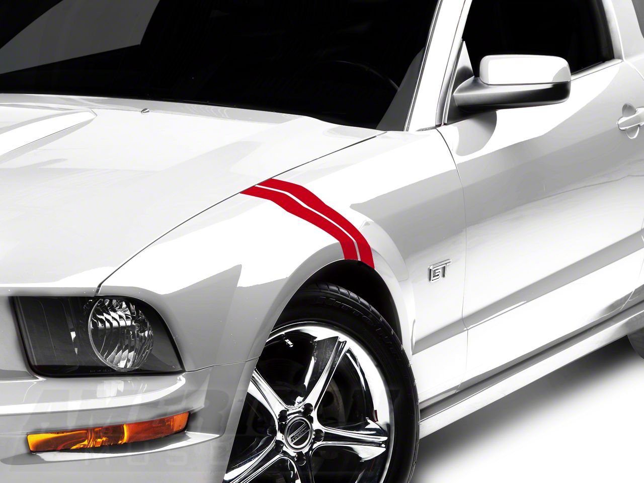 SEC10 Mustang Hash Marks; Red 26361G05 (05-14 Mustang) - Free Shipping