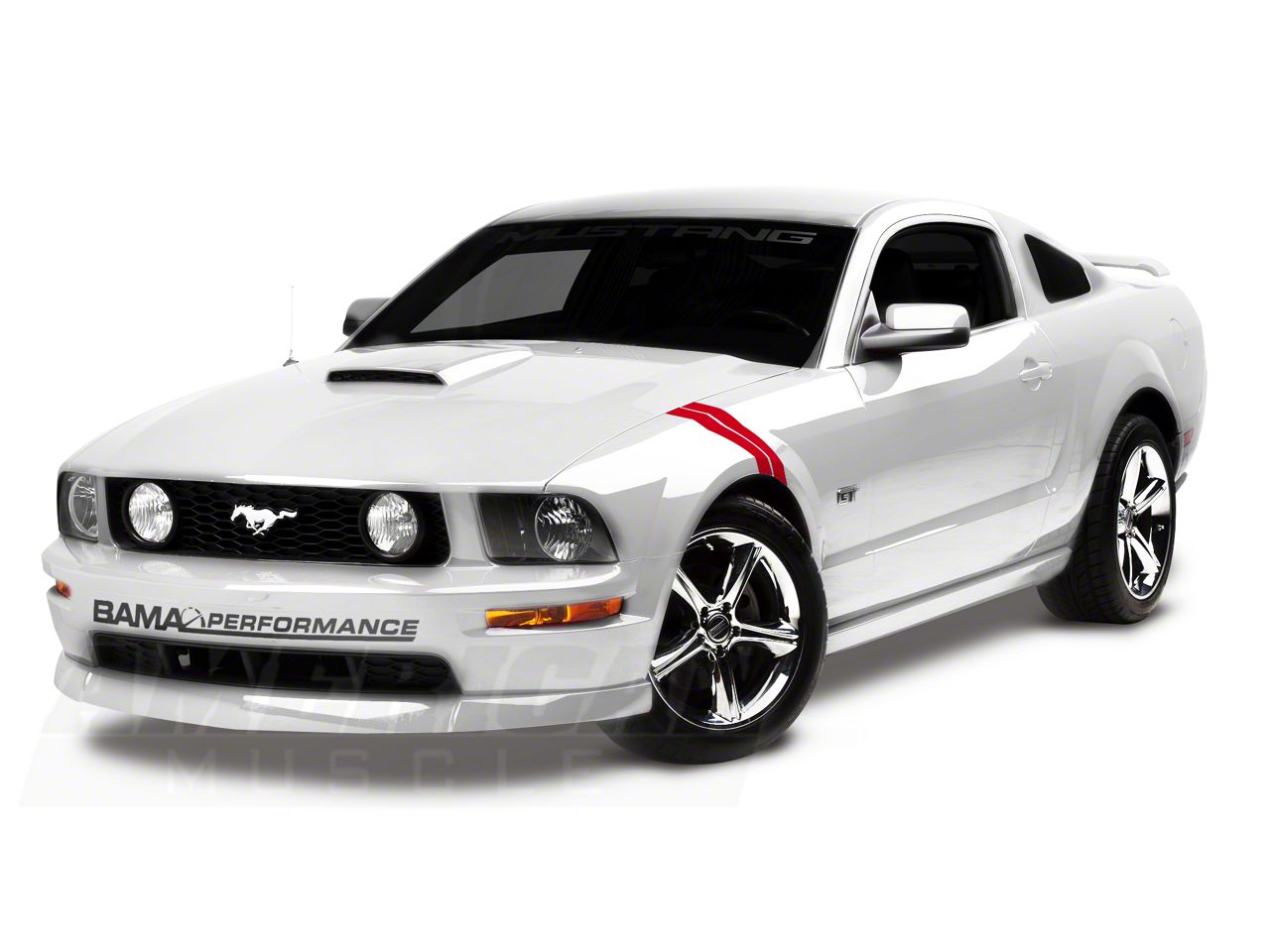 SEC10 Mustang Hash Marks; Red 26361G05 (05-14 Mustang) - Free Shipping