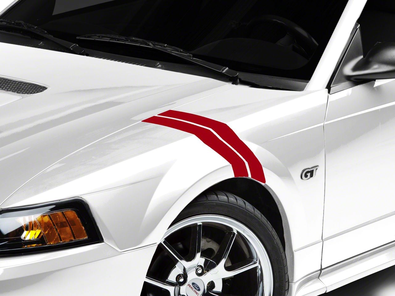 SEC10 Mustang Hash Marks; Red 26361G94 (94-04 Mustang) - Free Shipping