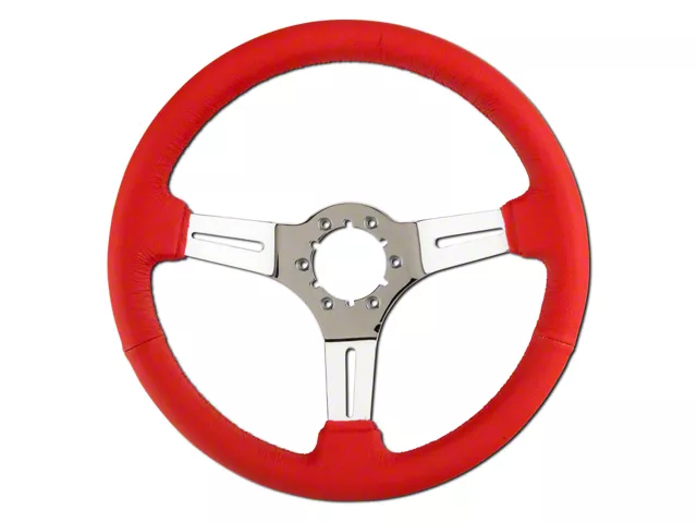 Red Leather Steering Wheel (79-04 Mustang)