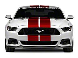 SEC10 GT500 Style Stripes; Red; 10-Inch (15-23 Mustang)