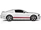 Rocker Stripes with Mustang Lettering; Red (05-14 Mustang)