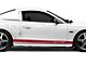 Rocker Stripes with Mustang Lettering; Red (94-04 Mustang)