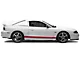 Rocker Stripes with Mustang Lettering; Red (94-04 Mustang)
