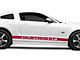 Rocker Stripes with Mustang GT Lettering; Red (05-14 Mustang)