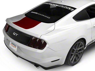 SEC10 Rear Decklid Accent Decal; Red (15-23 Mustang)