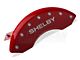 MGP Brake Caliper Covers with Shelby Snake Logo; Red; Front and Rear (10-14 Mustang GT w/o Performance Pack, V6)