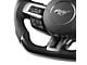 Steering Wheel; Carbon Fiber with Leather Grips (15-17 Mustang w/ Heated Steering Wheel)