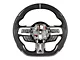 Steering Wheel; Carbon Fiber with Leather Grips (15-17 Mustang w/ Heated Steering Wheel)