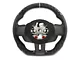 Steering Wheel; Carbon Fiber with Leather Grips (18-23 Mustang w/ Heated Steering Wheel)