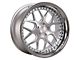 Rennen CSL-2 Silver Brushed with Chrome Step Lip Wheel; 19x8.5 (05-09 Mustang GT, V6)
