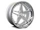 Rennen CSL-7 Silver Machined with Chrome Step Lip Wheel; 20x9 (06-10 RWD Charger)