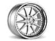 Rennen CSL-1 Silver Brushed with Chrome Step Lip Wheel; 19x8.5 (10-14 Mustang)