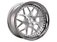 Rennen CSL-2 Silver Brushed with Chrome Step Lip Wheel; 19x8.5 (2024 Mustang)