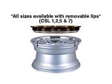 Rennen CSL-7 Silver Machined with Chrome Step Lip Wheel; 19x8.5; 25mm Offset (24-26 Mustang)