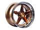 Rennen CSL-7 Tinted Bronze with Chrome Step Lip Wheel; 20x9 (16-24 Camaro)