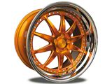 Rennen CSL-1 Tinted Gold with Chrome Step Lip Wheel; 20x10; 18mm Offset (08-23 RWD Challenger, Excluding Widebody)