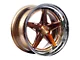 Rennen CSL-7 Tinted Bronze with Chrome Step Lip Wheel; 19x8.5 (17-23 AWD Challenger)